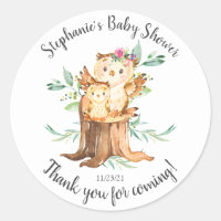 Adorable Mama & Baby Owl Babydusche Gefallen