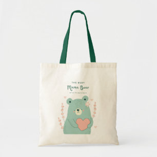 Adorable Mama Bear Sac fourre-tout de coeur