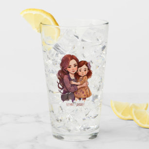 Adorable Mama und Tochterbank (11) Glas