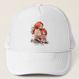 Adorable Mama und Tochterbank (13) Truckerkappe
