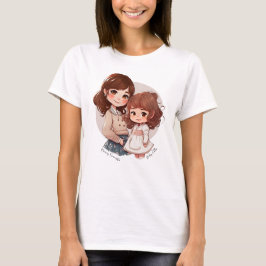 Adorable Mama und Tochterbank (4) T-Shirt