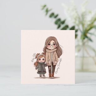 Adorable Mama und Tochterbank (5)