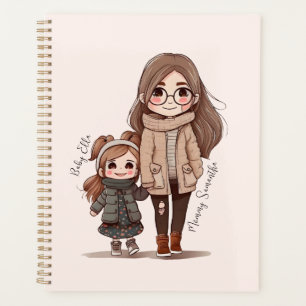 Adorable Mama und Tochterbank (5) Planer