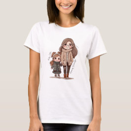 Adorable Mama und Tochterbank (5) T-Shirt