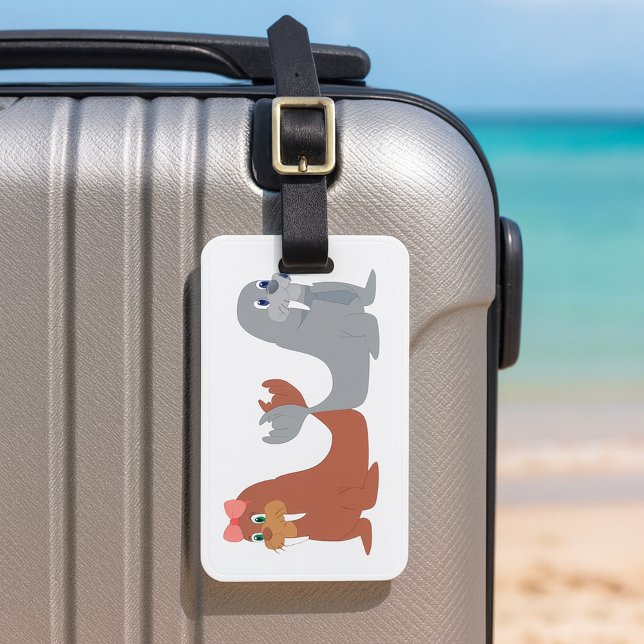 Adorable männlich und weiblich gepäckanhänger (Von Creator hochgeladen)