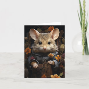 Adorable Maus in menschlichen Kleidung alle Anläss Karte