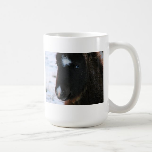 Adorable Mini Horse Fill Kaffeetasse (Rechts)