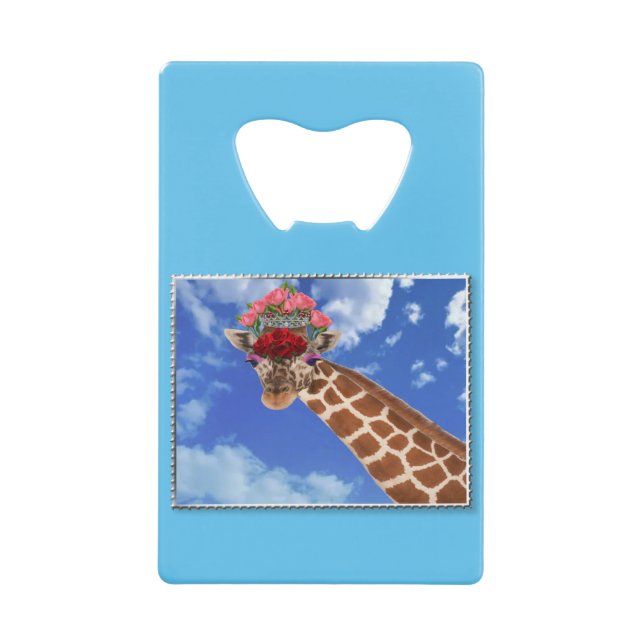 Adorable "Missy Giraffe" Geldbeutel Flaschenöffner (Vorderseite)