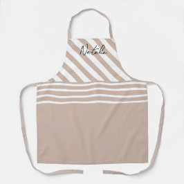 Adorable monogramm Streifen pink weiß, modern hübs Schürze