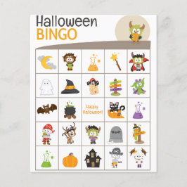 Adorable Monster & Pumpkin Halloween BINGO Board!