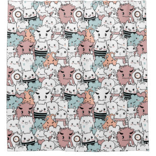 Adorable Monsters Duschvorhang