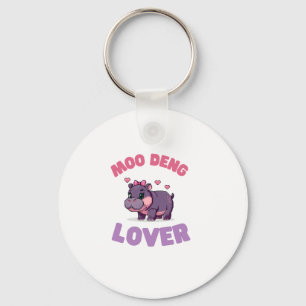 Adorable MOO DENG LOVER Beauty Hobbyist Hippo Revo Schlüsselanhänger