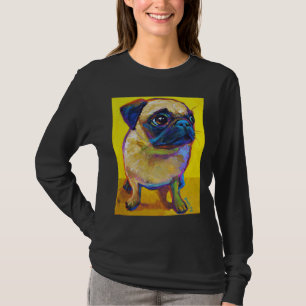 Adorable Mops Welpe auf Yellow Classic T - Shirt 2