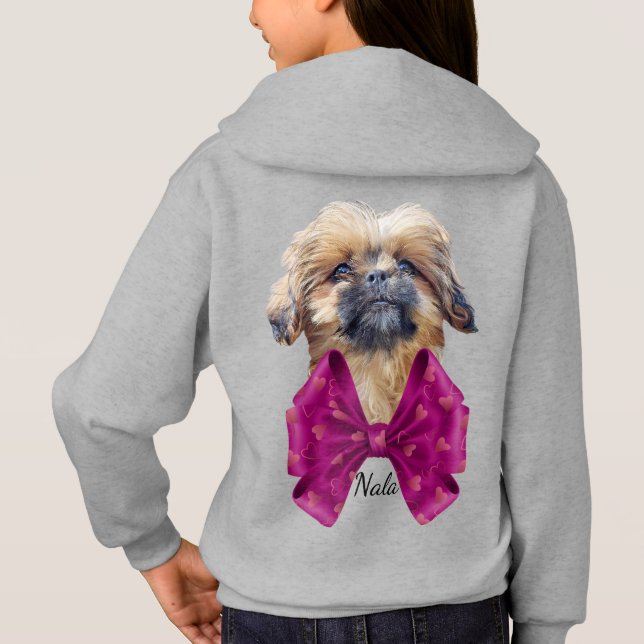 Adorable Nala the Shih Tzu Puppy Hoodie (Rückseite)