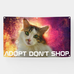 Adorable Niedlich Calico Cat Banner