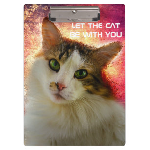 Adorable Niedlich Calico Cat Klemmbrett