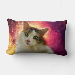 Adorable Niedlich Calico Cat Lendenkissen