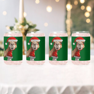 Adorable Niedlich Camel Wear Weihnachtsmannmütze W Dosenglas