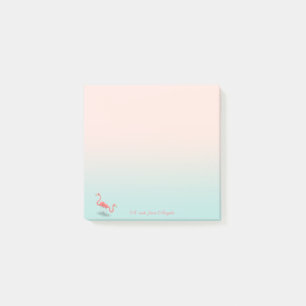 Adorable Niedlich Flamingos Post-it Klebezettel