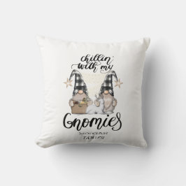 Adorable Niedlich Gnomes Black Buffalo Kariert Kissen