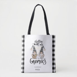 Adorable Niedlich Gnomes Black Buffalo Kariert Tasche
