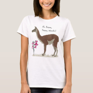Adorable Niedlich Llama, glücklicher Guanaco Peru T-Shirt