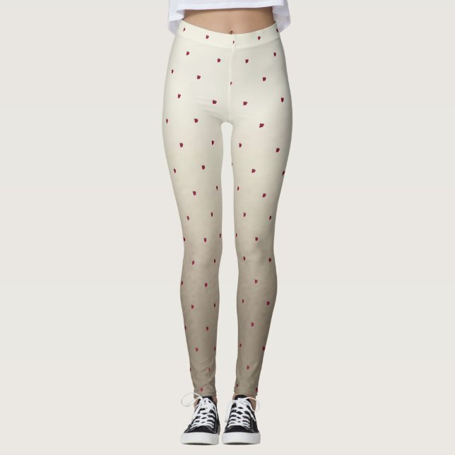Adorable Niedlich, Red Ladybug, leuchtend Leggings (Vorderseite)