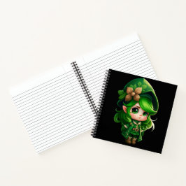 ADORABLE NIEDLICH SMILIING IRISH LEPRECHAUN MIRL NOTIZBUCH