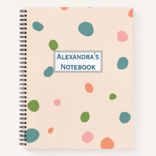 Adorable niedliche Muster Polka dotiert moderne ch Notizbuch