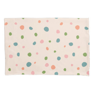 Adorable niedliche Polka Punkte moderne rosa grün Kissenbezug