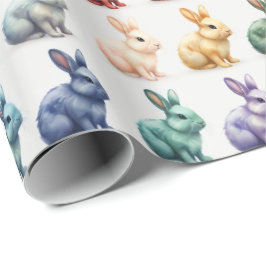 Adorable Oaster Bunnies Gift Wrap Geschenkpapier