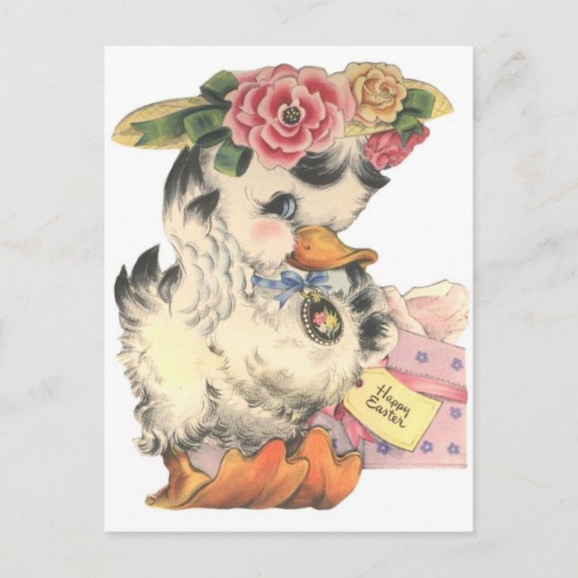 Adorable Oaster Fluffy Duck Postkarte (Vorderseite)
