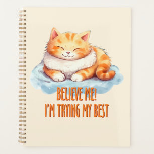 Adorable Orange Tabby Cat - Ich versuche mein Best Planer
