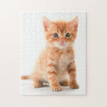 Adorable Orange Tabby Kitten Jigsaw Puzzle