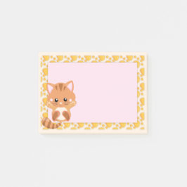 Adorable Orange Tabby Tiger Kitten Post-it Klebezettel