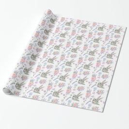 Adorable Osterblüte Frühlingspastel Blume Akzente Geschenkpapier