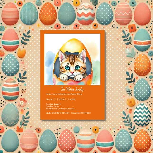 Adorable Osterkätzchen im farbenfrohen Ei (Von Creator hochgeladen)