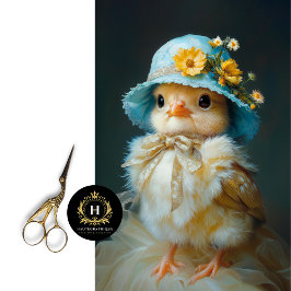 Adorable Osterkick, floral-Hat-Decoupage Seidenpapier