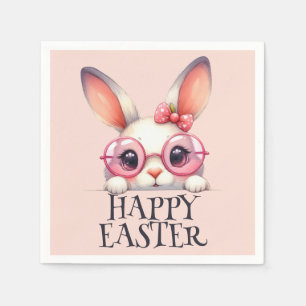Adorable Ostersonnengläser und Bow Serviette