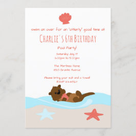 Adorable Otter-Party Einladung