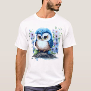 Adorable Owl in seiner natürlichen Umgebung T-Shirt