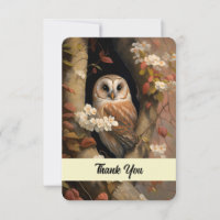 Adorable Owl Oil Painting