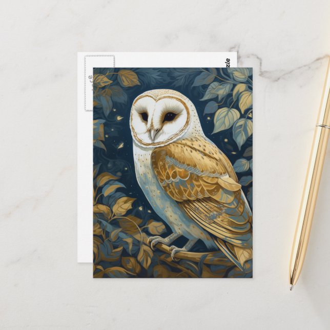 Adorable Owl Postkarte (Vorderseite/Rückseite Beispiel)
