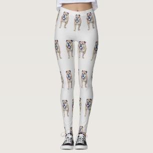 Adorable Painted Chien-taureau Leggings