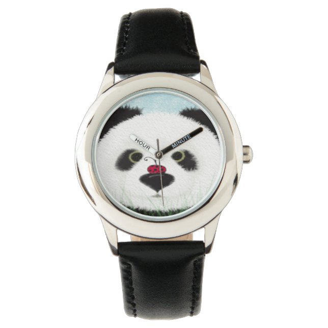 Adorable Panda Bear Armbanduhr (Vorderseite)