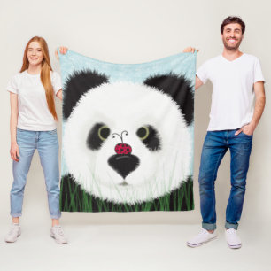 Adorable Panda Bear Fleecedecke