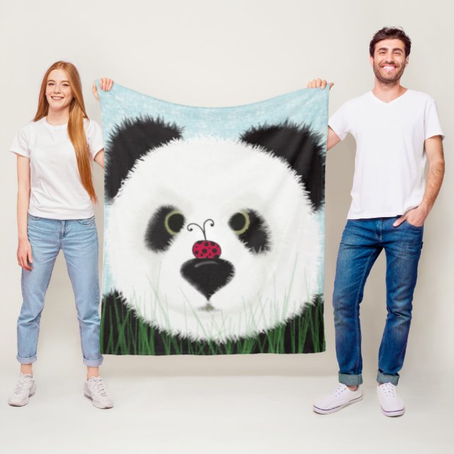 Adorable Panda Bear Fleecedecke (Beispiel)