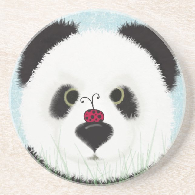 Adorable Panda Bear Getränkeuntersetzer (Vorne)