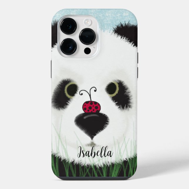 Adorable Panda Bear iPhone 14 Pro Max Hülle (Rückseite)