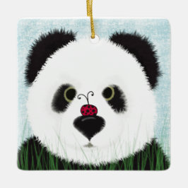 Adorable Panda Bear Keramikornament